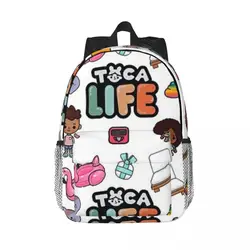 Toca Boca Printed Lightweight Casual Schoolbag For School, Outdoor, Shopping, Office 15inch