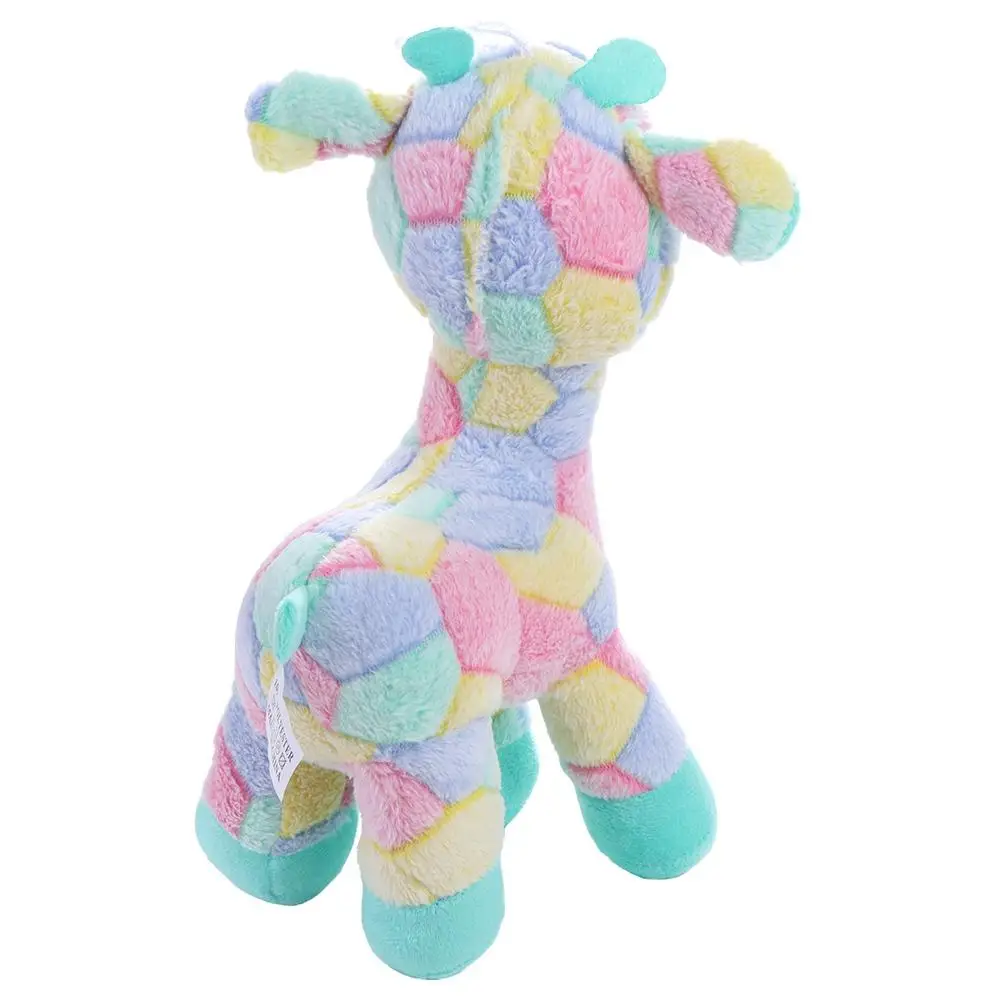 30CM Rainbow Giraffe Soft Plush Pillow Bed Sofa Decor Home Decor Giraffe Doll Stuffed Toys Fawn Plush Toy Gifts for Children