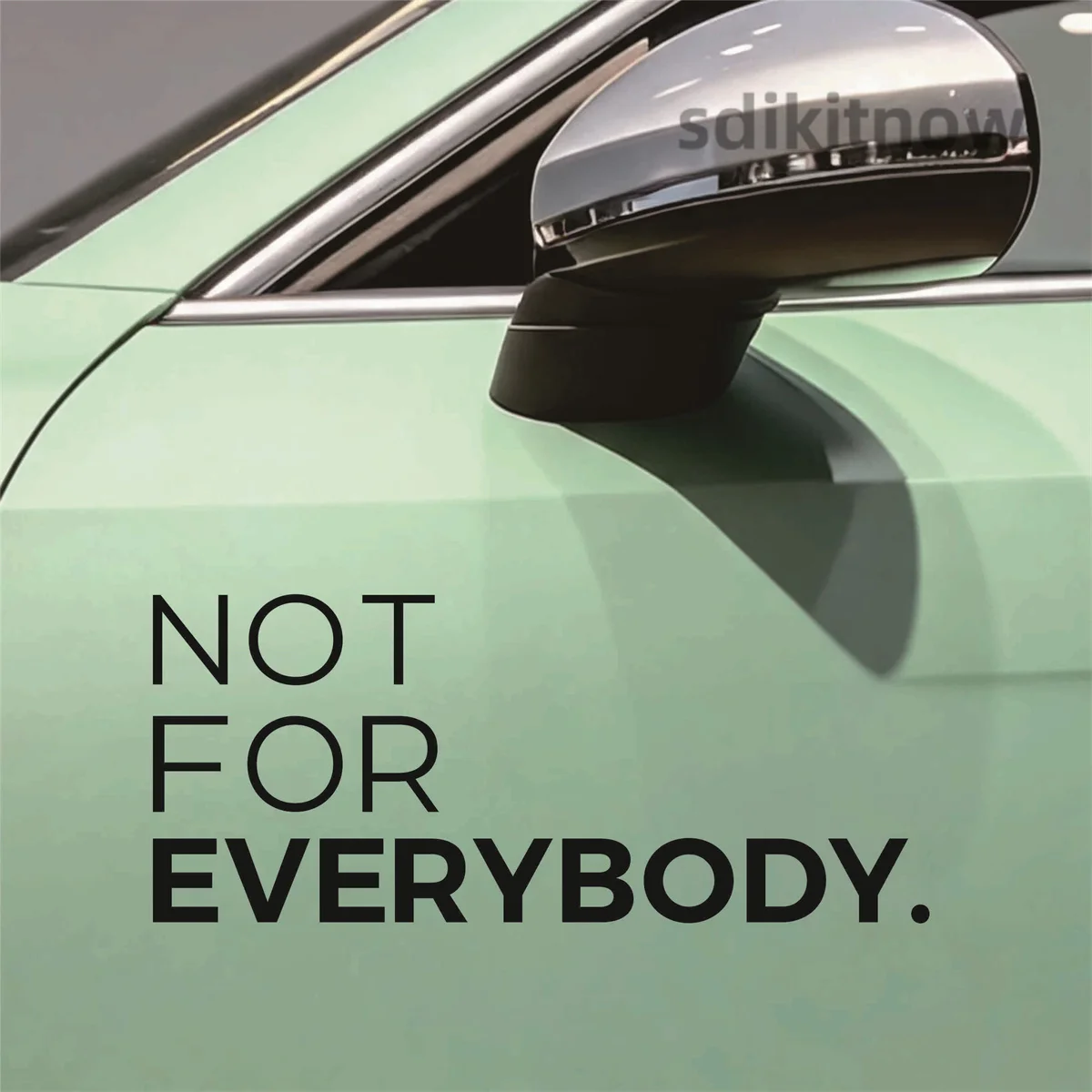 Not For Everybody Car Sticker Waterproof Vinyl Window Door Decal Auto Truck SUV Exterior Personality Street Decoration Accessory