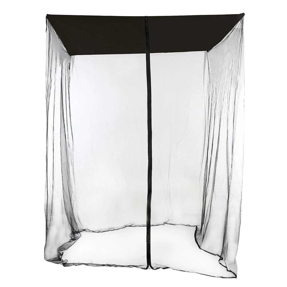 Columpio a prueba de mosquitos, duradero, plegable, portátil, para Patio, Camping, uso al aire libre, cierre de cremallera, pantalla de malla, red resistente para tienda