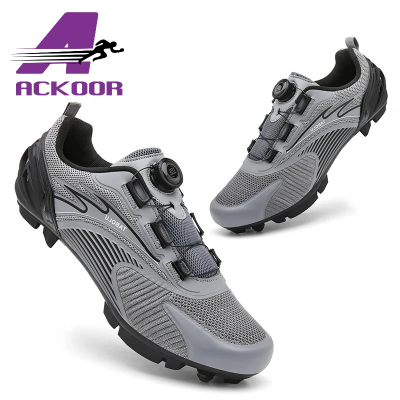 

ACKOOR MTB Cycling Shoes Men Summer Breathable Outdoor Race Car Competition Cleat Non-slip Road Bike Trail Mountain Sneakers