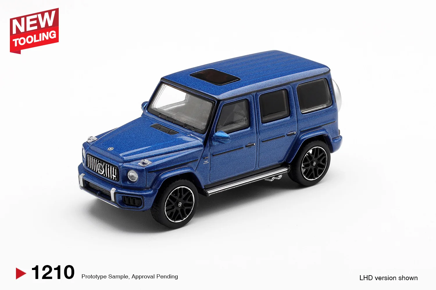 MINIGT 1:64 Mercedes-AMG G 63 Dunkelblau Metallic MGT01210-CH Autos Legierung Druckguss Metallmodell Kinderspielzeug Jungen