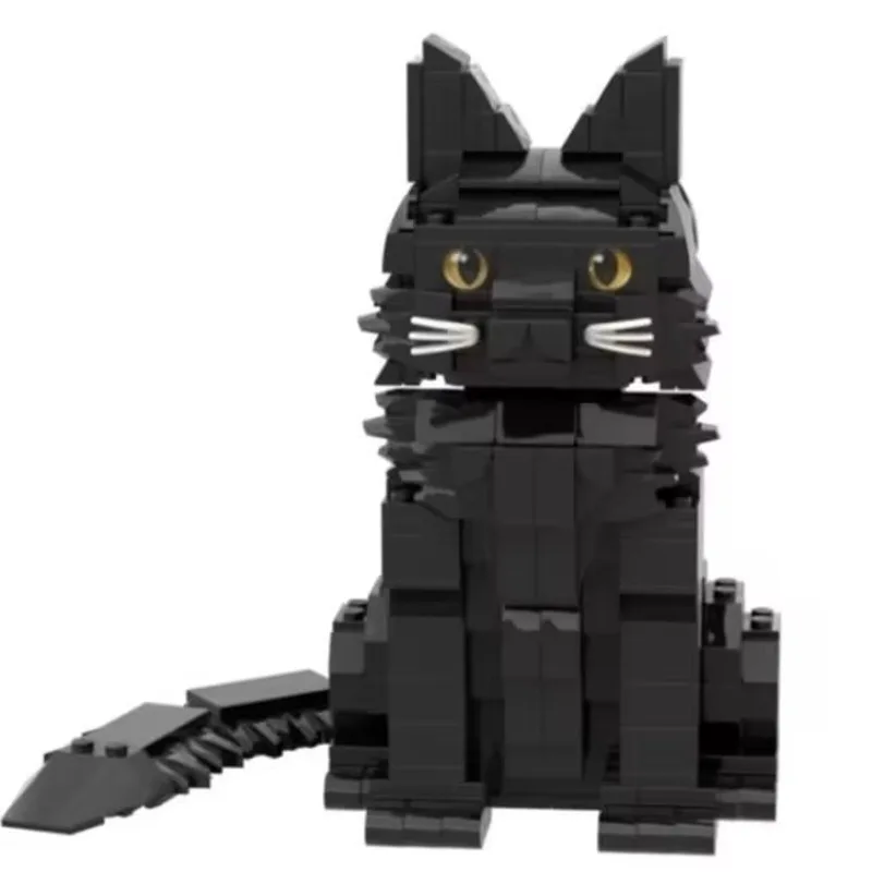 Image of Bausteine Katzen-Sammlerstück Ausstellungsmodell DIY Desktop-Ornamente Dekorationen Geburtstagsgeschenke Auf Lager