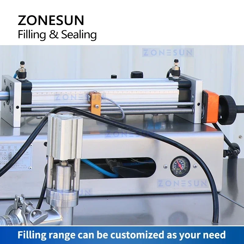 ZONESUN ZS-GFGT620 Confezionatrice automatica per salsa VFFS con pompa a pistone per sigillare il riempimento di bustine di liquidi e pasta
