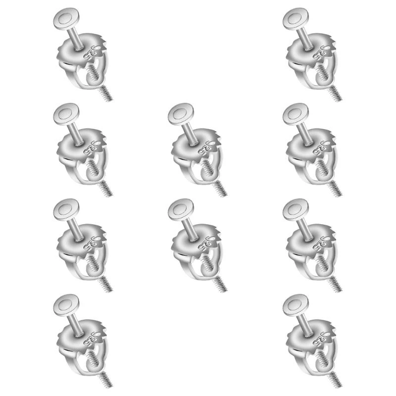 المسمار الأمني على ظهور القرط الموصل العملي مع قفل مرفقات ظهور القرط لترصيع الأذن Droopy C71A #4