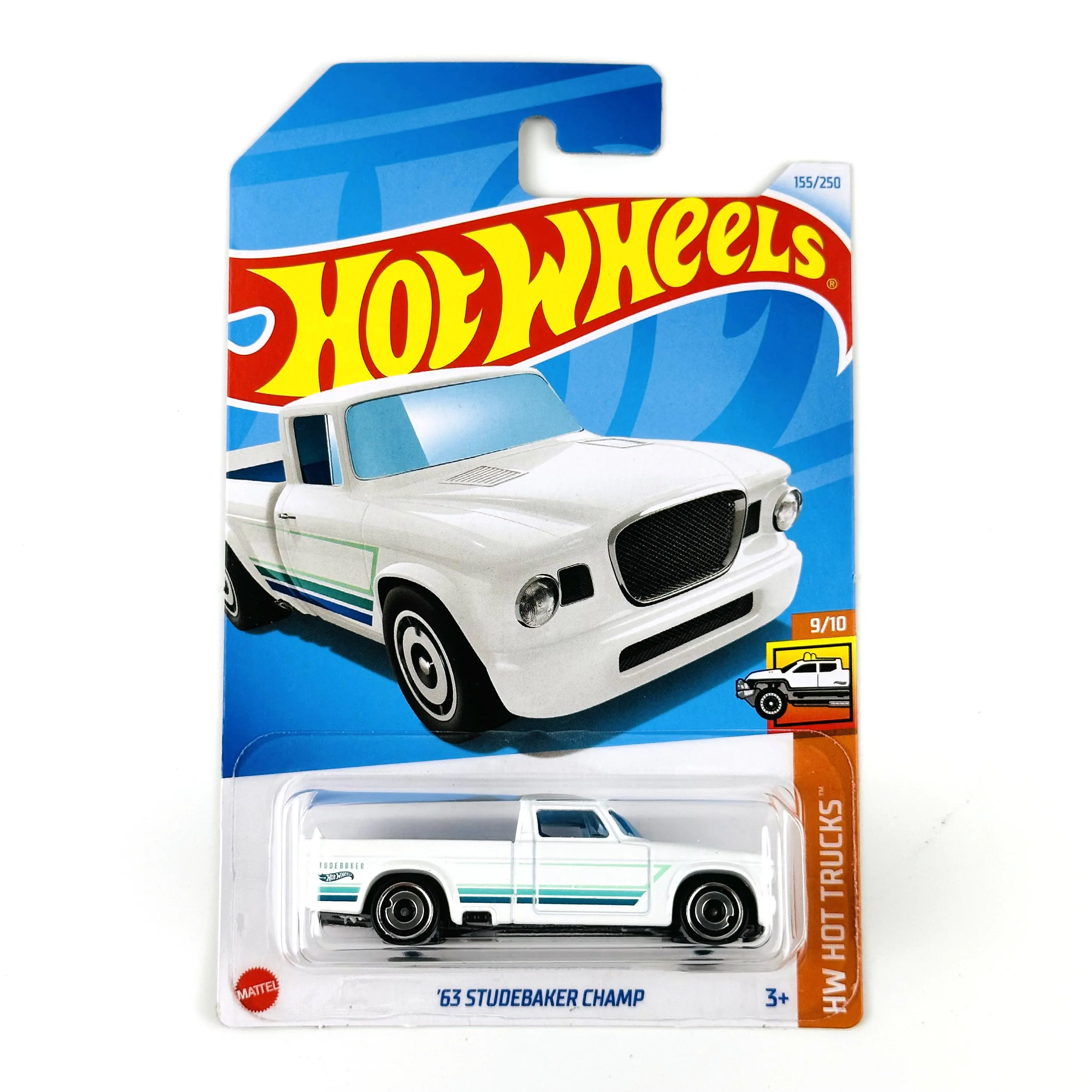 2024-155 Hot Wheels Cars 63 STUDEBAKER CHAMP 1/64 Metal Die-cast Model Toy Vehicles