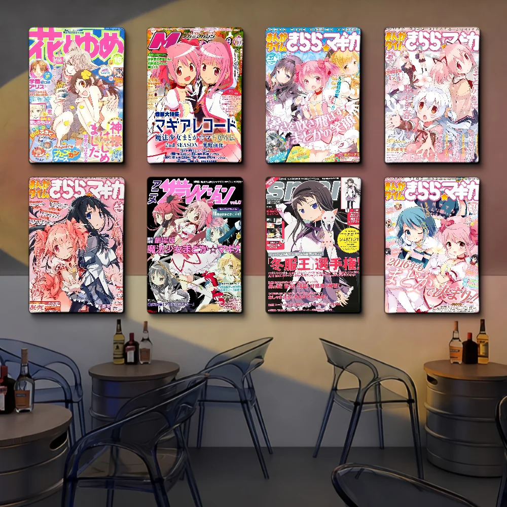 Puella Magi Madoka Magica Vintage Posters Sticky Vintage Room Home Bar Cafe Decor Kawaii Room Decor