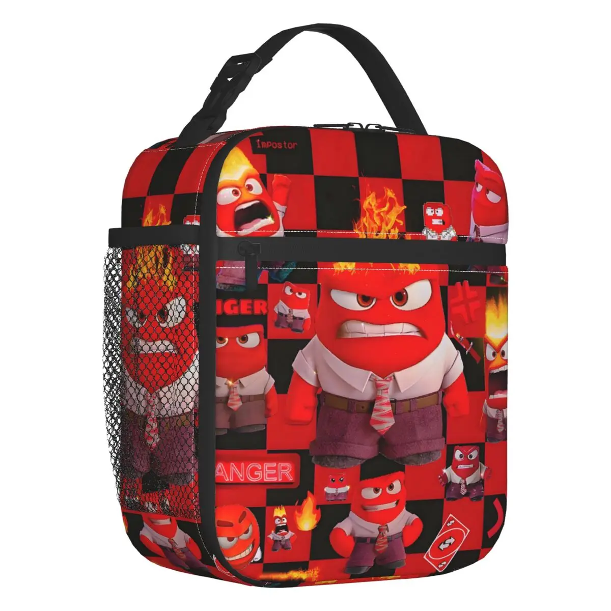 

Anime Inside Out Cartoon Portable Lunch Boxes for Women Cute Cooler Thermal Food Insulated Lunch Bag School Children Student