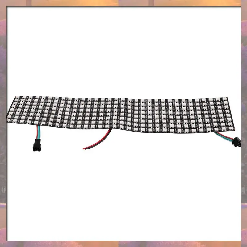 أعلى بيع WS2812 RGB LED لوحة مصفوفة قابلة للعنونة بشكل فردي مرنة لعرض الفيديو، DC5V (8X32)