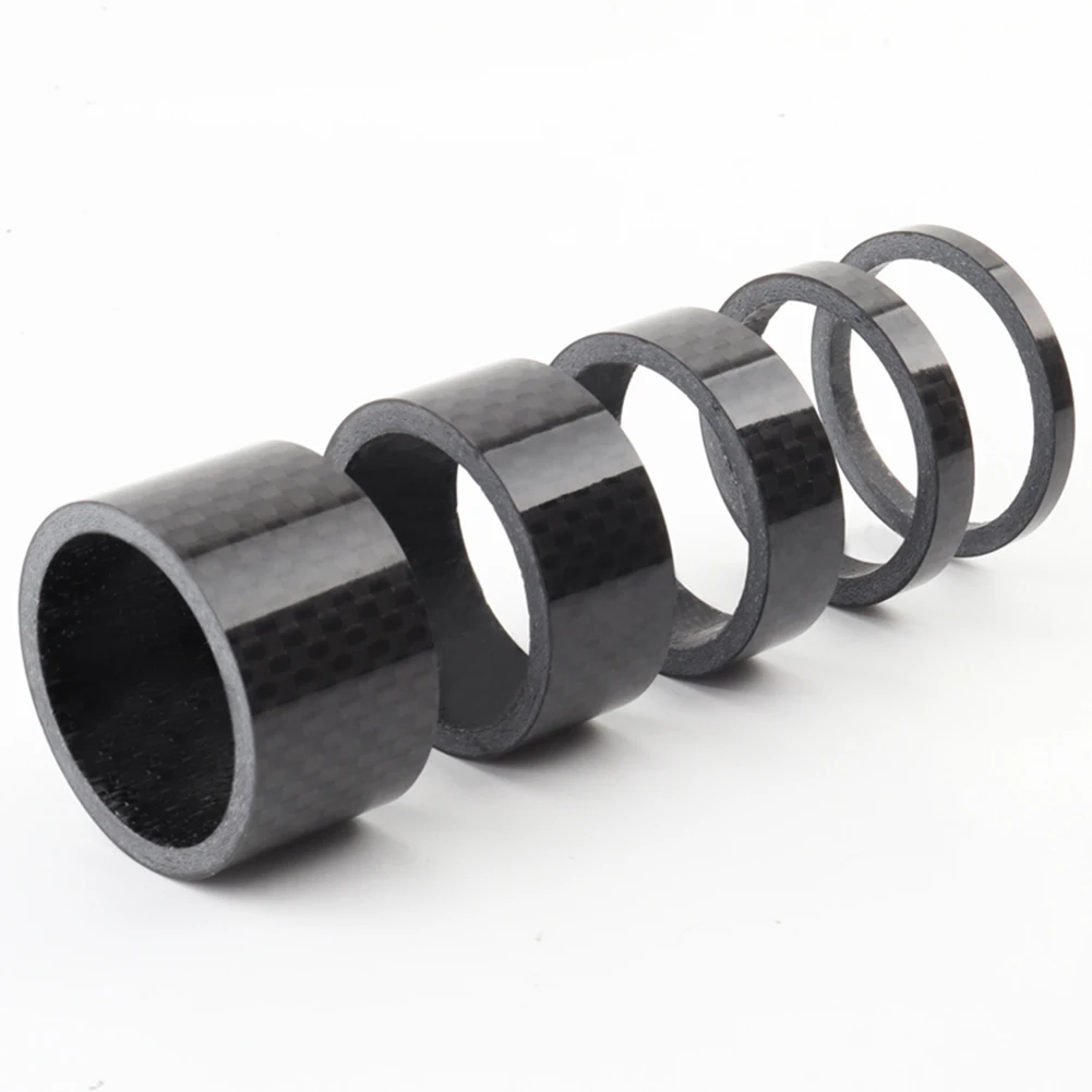 Mountain Bike Handlebar Stem Washer Ring Carbon Fiber Headset Fork Spacers Bicycle Front Fork Accessories