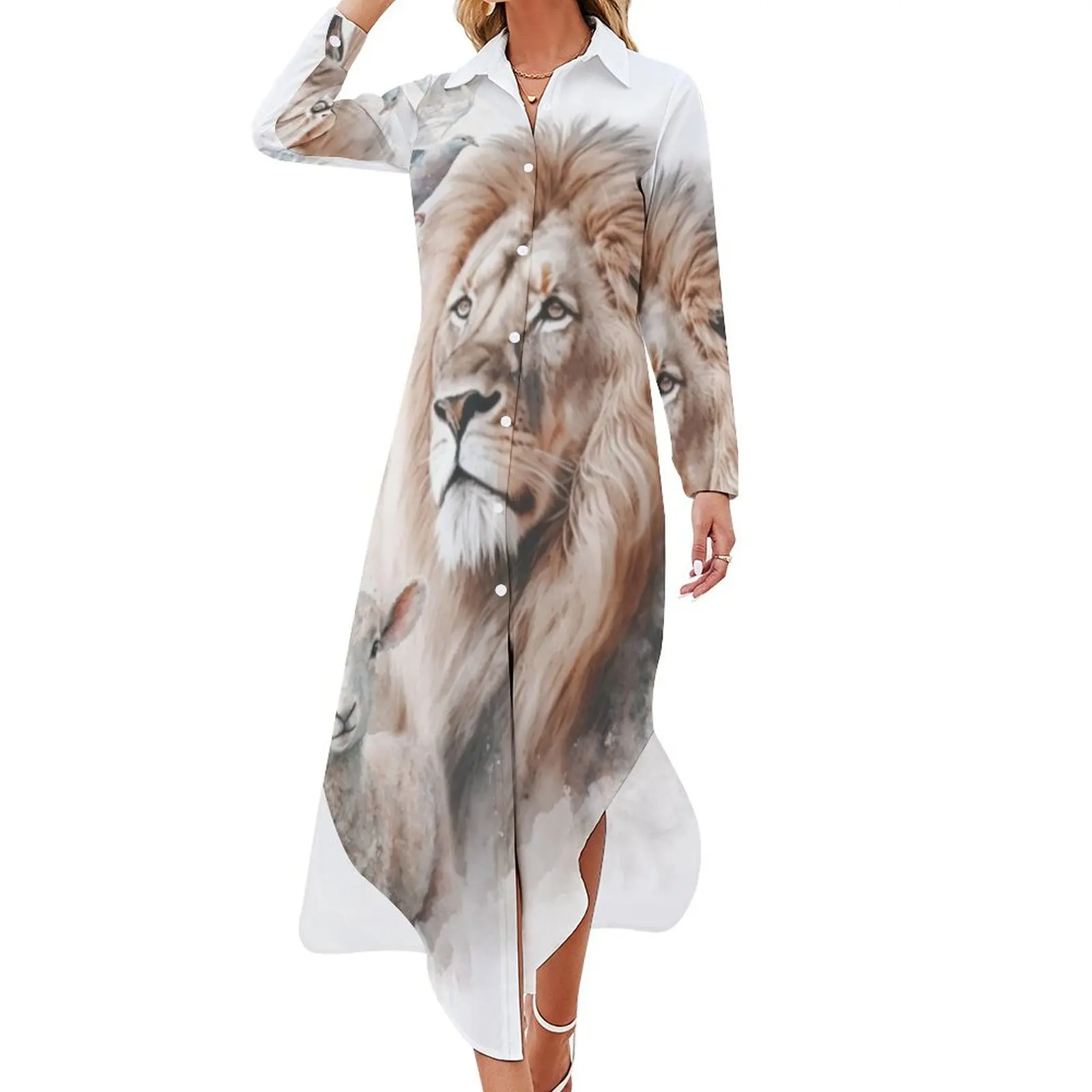 

Trinity II Long Sleeved Shirt Dress summer dresses ladies 2024 evening dress ladies womens clothing