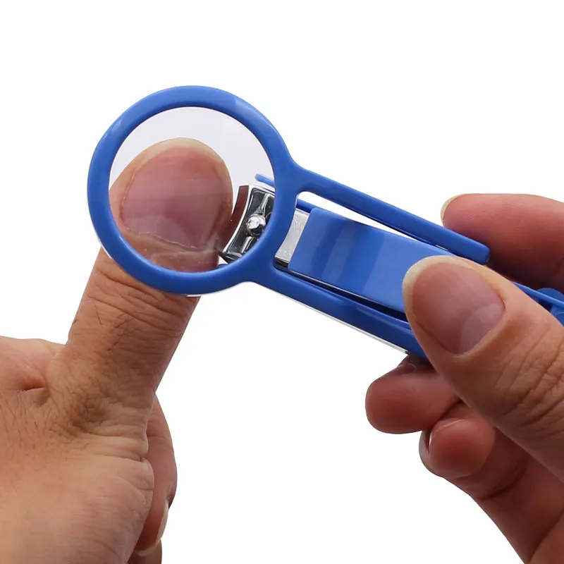 Tagliaunghie portatile con lente d'ingrandimento lente d'ingrandimento taglierina per unghie per strumento per Pedicure per Manicure