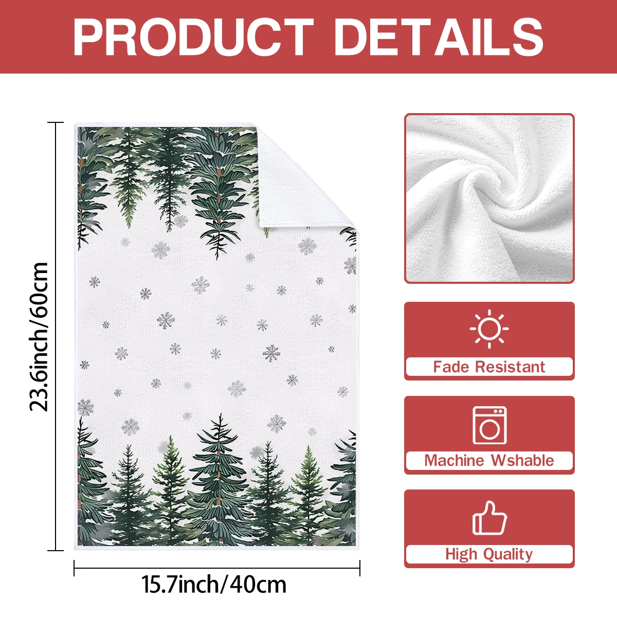 2/4/pcs Christmas Kitchen Towe - Home Textiles Towel Set ulasan dan harga