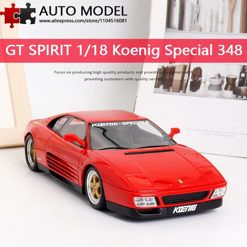 

Коллекционная модель гоночного автомобиля Ferrari 348 Koenig Special Twin Turbo 1994 года, масштаб 1:18, литая из смолы, лимитированная серия, Gt Spirit, подарок для взрослых и мальчиков