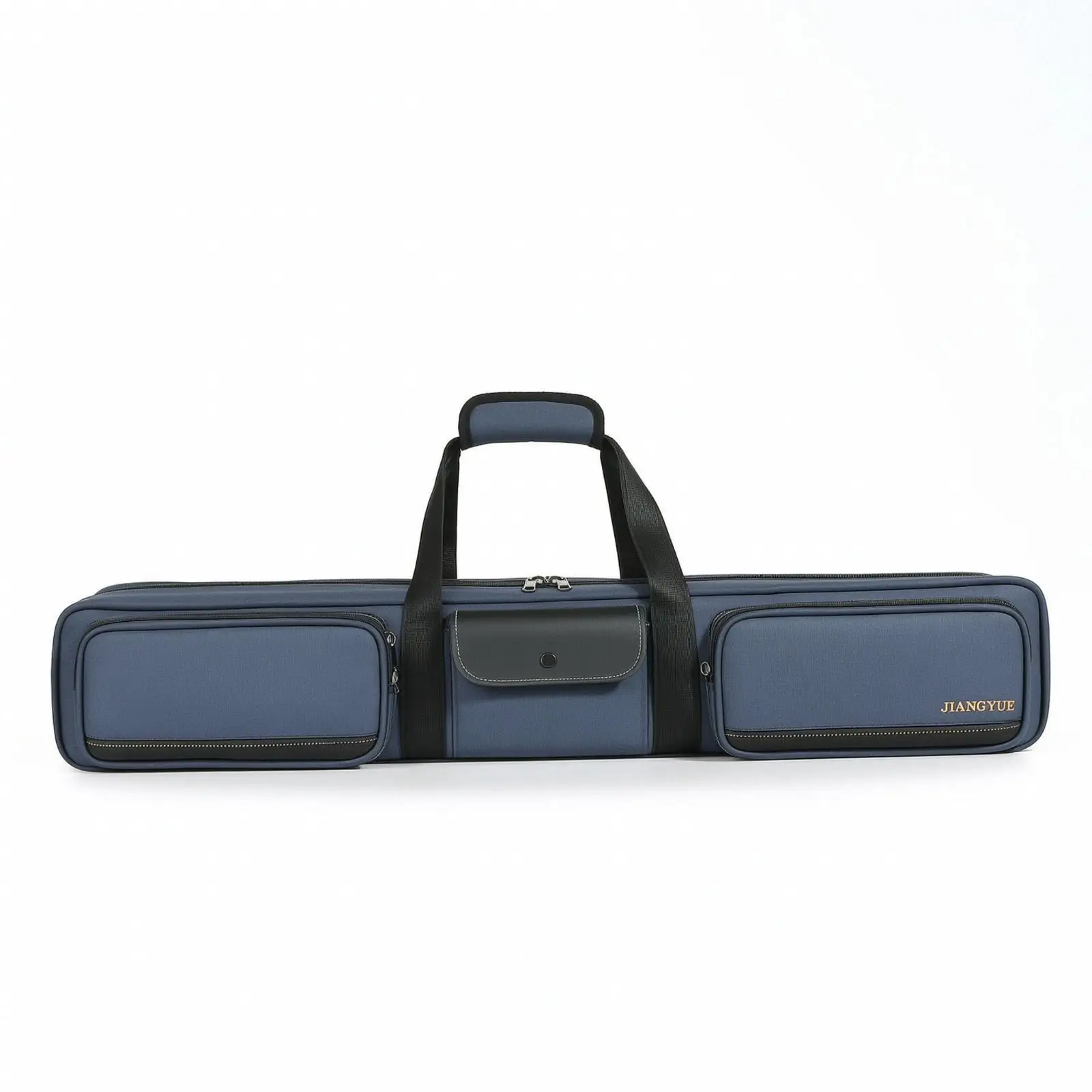 Compact Pool Cue Case 83x14x13 Cm Soft Sided Billiard Bag with Multiple Pockets for Equipment and Travel