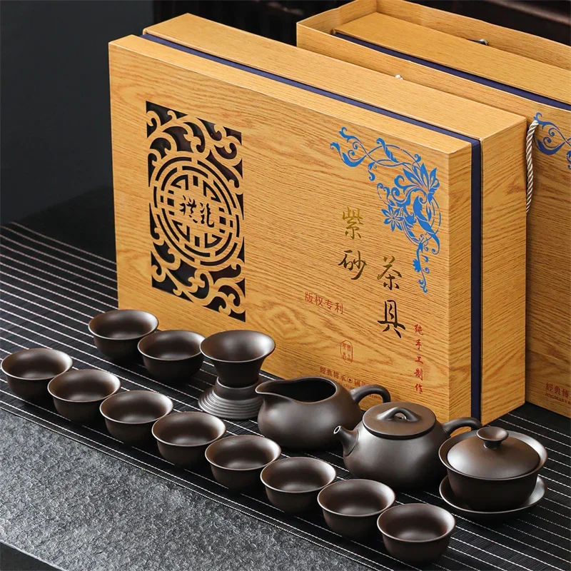 6 Persons Porcelain Bowl Tea Set Travel Infuser Portable Tea Set Afternoon Chinese Style Ceremony Taza De Te Tableware AB50TS