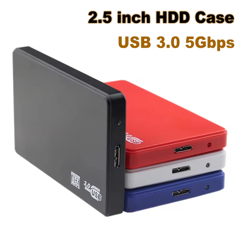 2.5-inch Tool-free 5Gbps Mobile Hard Disk Box SATA to USB3.0 Notebook Solid State Mechanical Hard Disk SSD Enclosure for Laptop