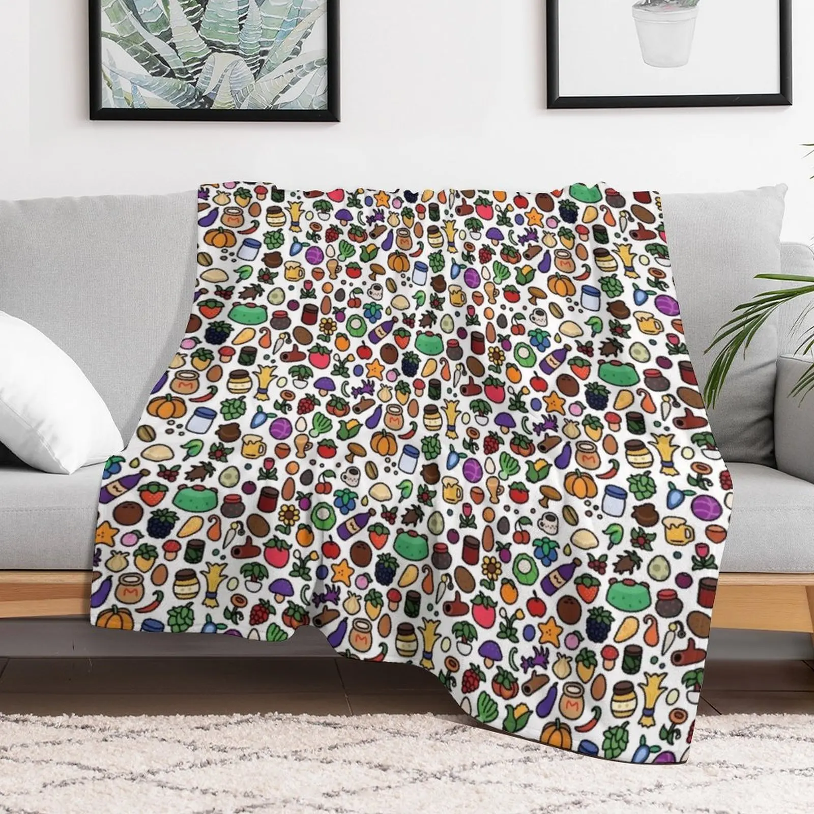 Farming Bundle Throw Blanket Soft Bedroom Blanket for Night Sleeping