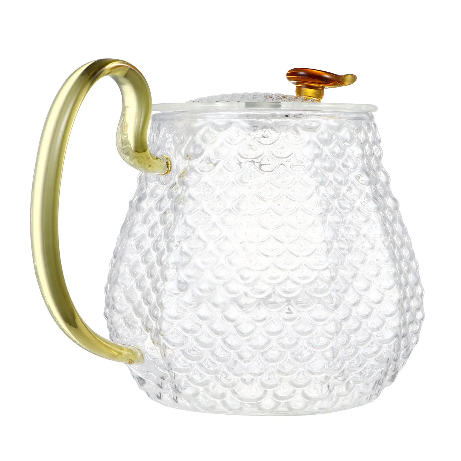 

1Pcs Borosilicate Heat Resistant Teapot Glass Tea Kettle Removable Infuser for Blooming Tea Home Water Bottle Glass Teapot