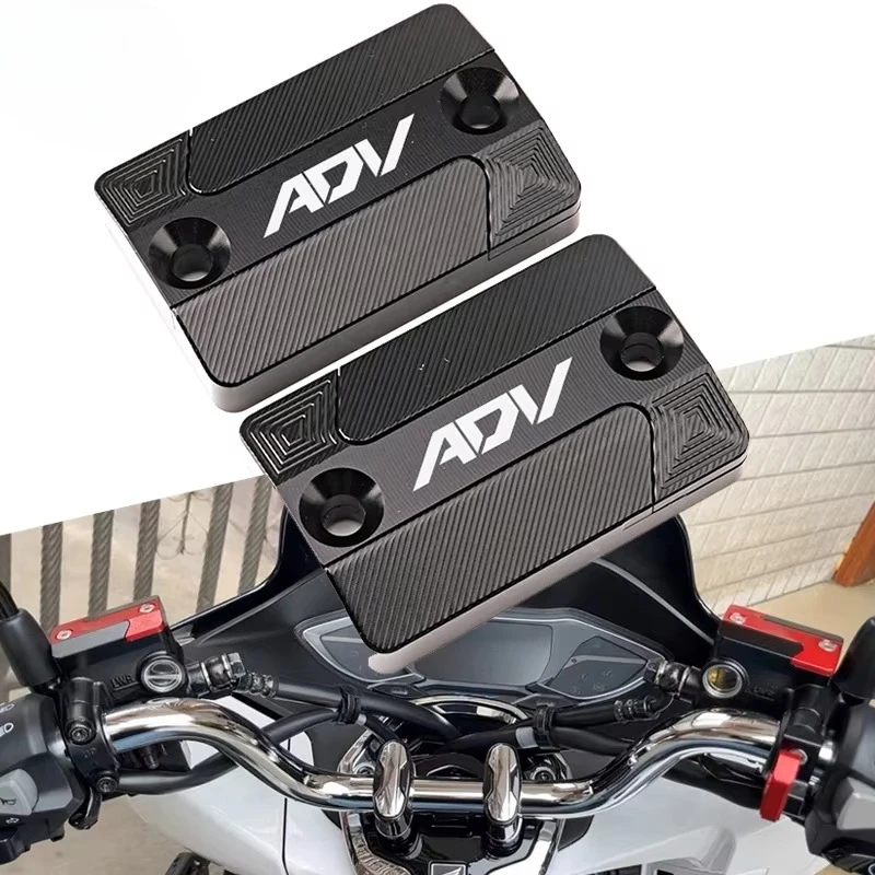 ADV Accessories Motorcycle CNC Front Brake Reservoir Fluid Tank Cover Oil Cup Cap For HONDA ADV 150 ADV 350 ADV150 ADV350 ADV160