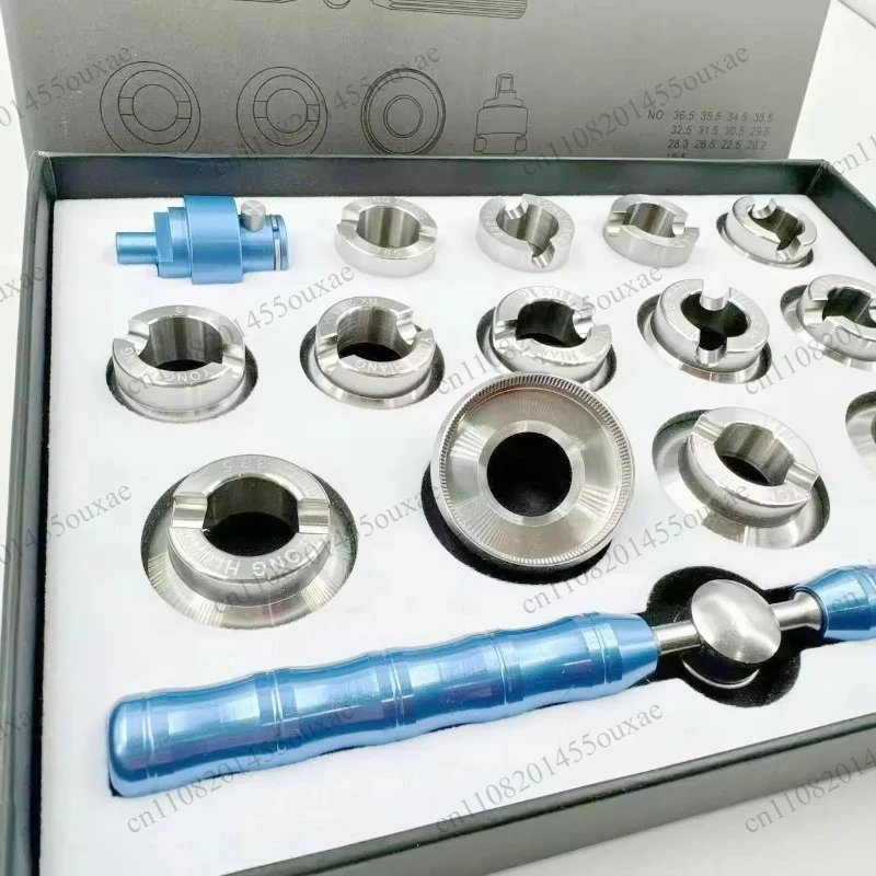 13PCS Stainless Steel 5537 Serrated Watch Back Opener Matched With 5700 Watch Repair Tool