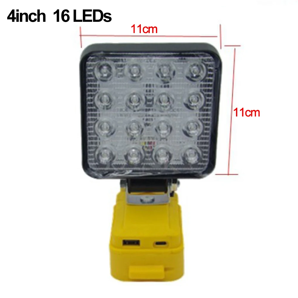 Lightweight Cordless Work Light with For 20v Compatibility and USB Port Suitable for Various Work Environments