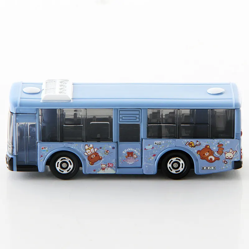 NO.8 Model 879817 Takara Tomy Tomica Mitsubishi Rilakkuma Bus Simulation Die-casting Alloy Cars Model Boy Toys Sold By Hehepopo