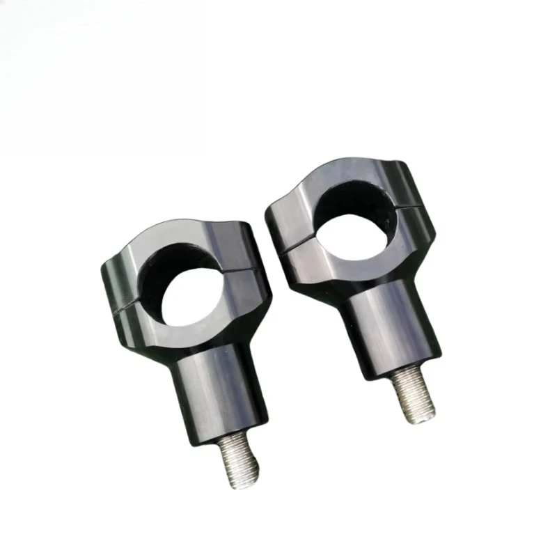 control aluminum precision machining motorcycle handle rod clamp riser
