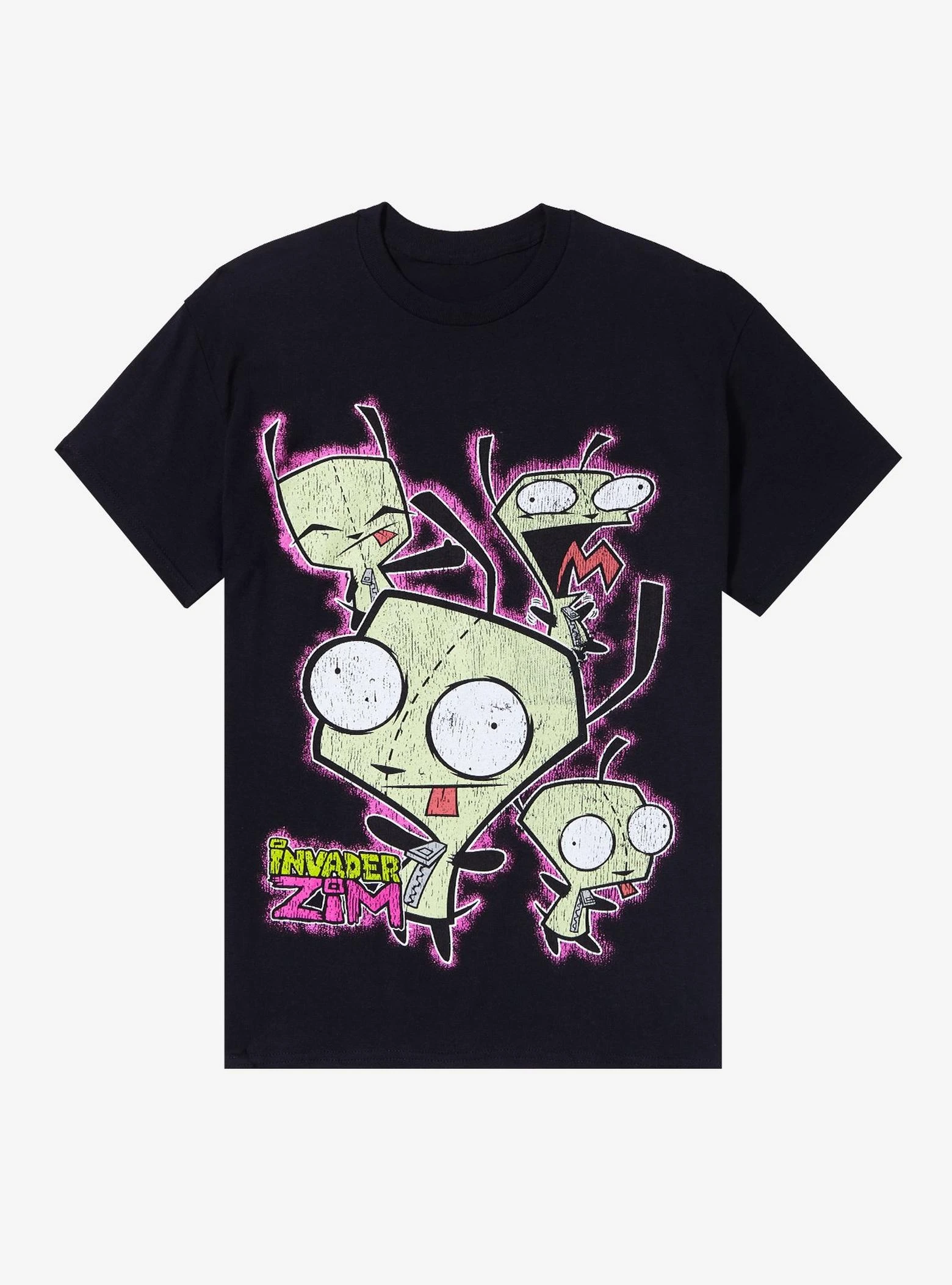 2025 New model Invader Zim GIR Tattered Collage T-shirt _ Printed Summer  Cotton Men's and 's T-shirt Short Sleeve