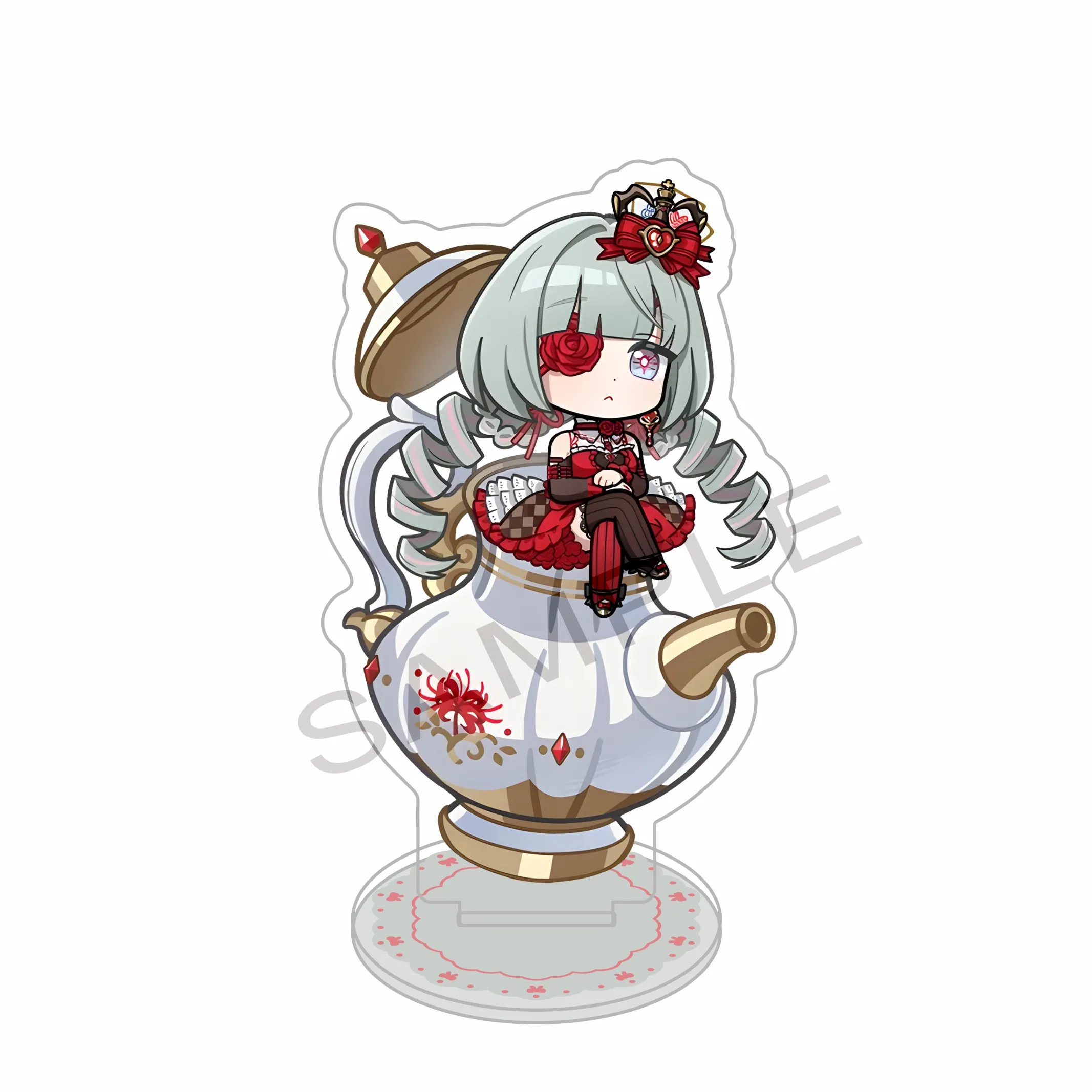 Hot Anime Game Wuthering Waves Acrylic Stand keychains Desk Decor Figure Cosplay Display Fan Gifts Fallen Wonderland 10cm view 2