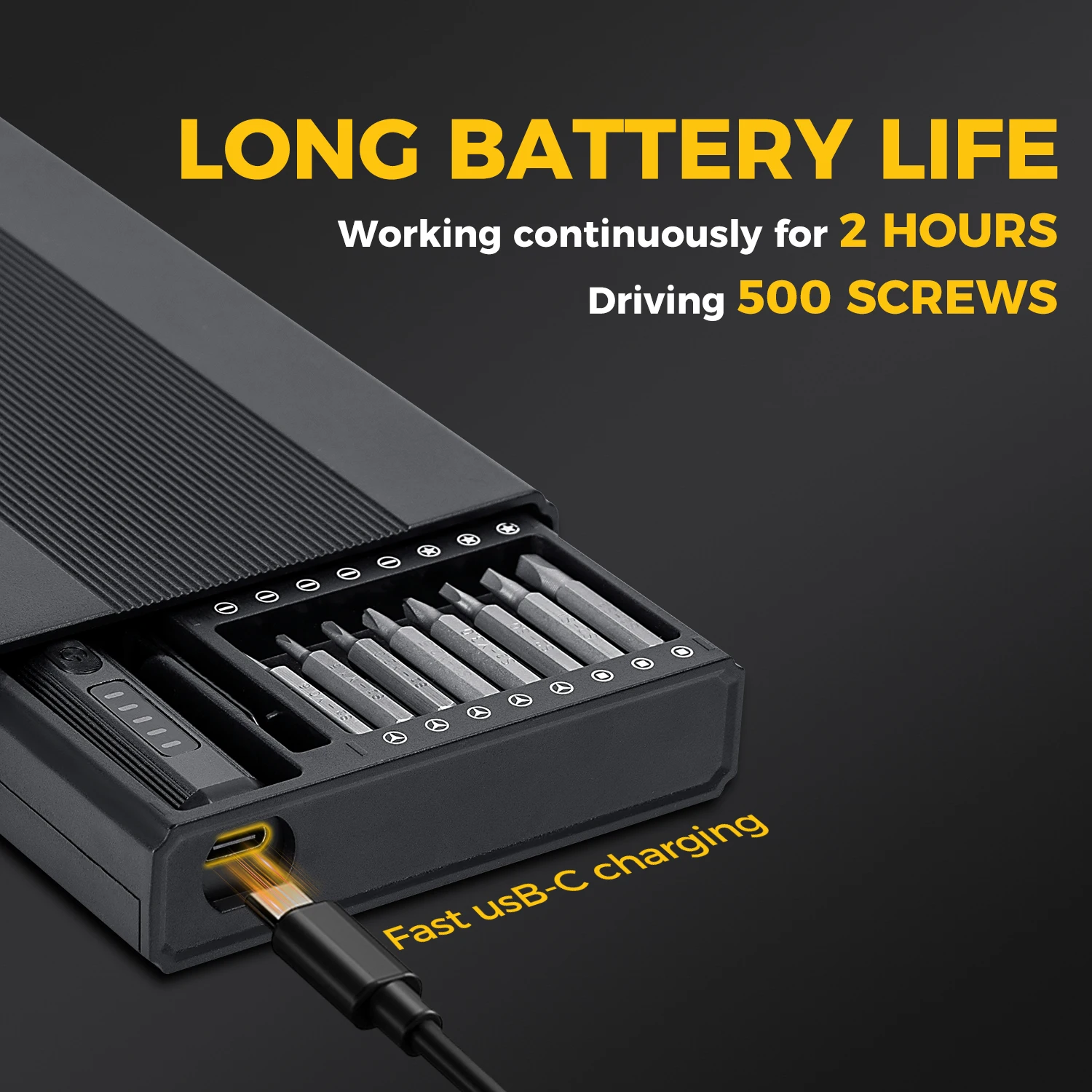 مجموعة مفكات كهربائية دقيقة 68 في 1 مع 5 إعدادات عزم الدوران 64 بت مغناطيسي أداة طاقة صغيرة مناسبة لأجهزة الكمبيوتر الهواتف #4