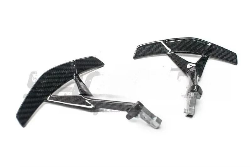 Trade Assurance Dry Carbon Fiber Interior Trim Fit For 2011-2017 Aventador Steering Wheel Shift Paddle Replacement
