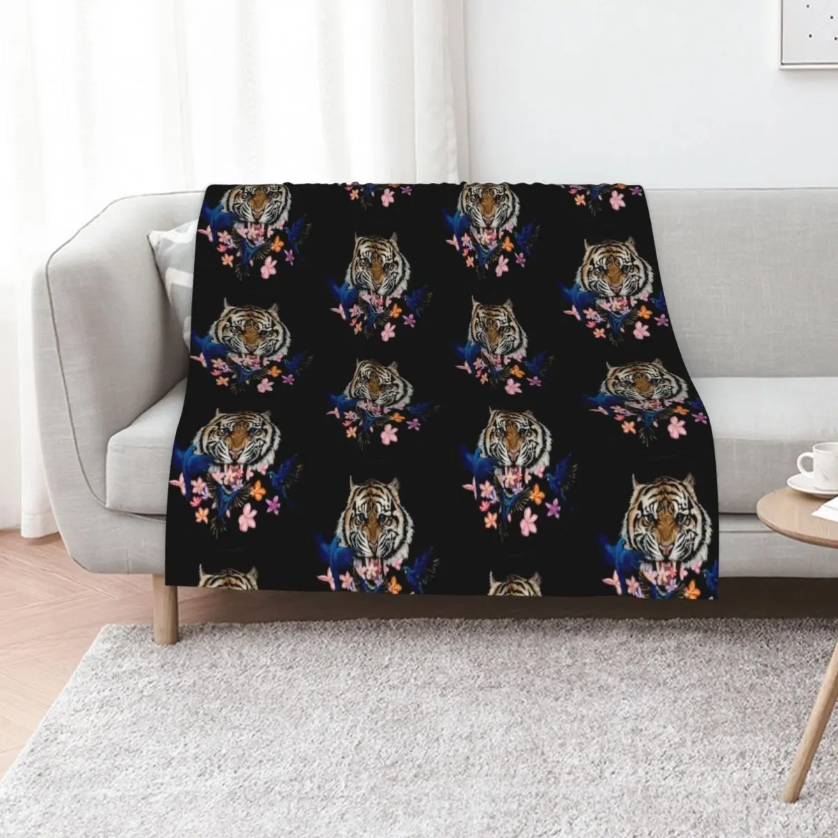 Hyacinth Tiger Throw Blanket Luxury Throw Decorative Sofa Thermal Moving Loose Bed Blankets