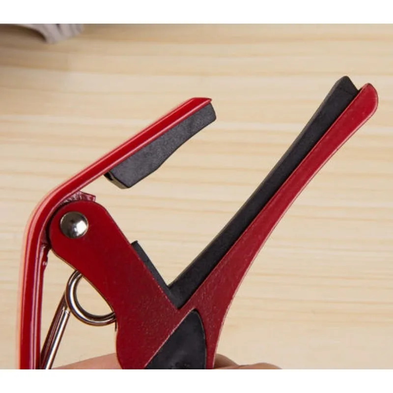 Metal Capo for Ukulele Acoustic Guitar Big Hand Grip Quick Change Clamp Key Tuner Guitar Accessories