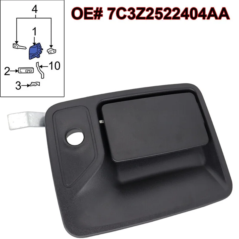 Car Outside Door Handle for FORD EXCURSION F-650/750/450 Left Front Exterior Door Handle 7C3Z2522404AA F81Z2522404BAB