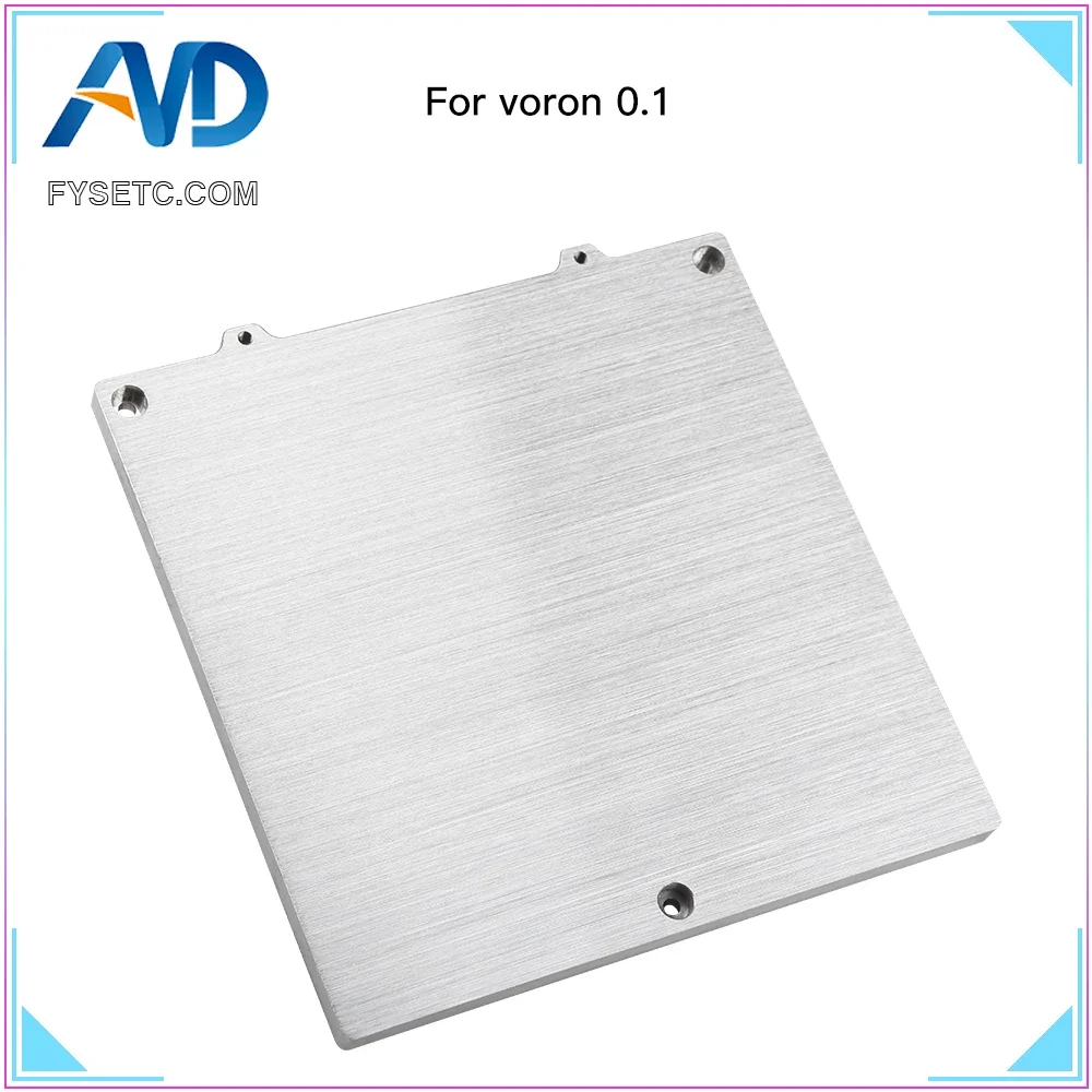 

FYSETC Voron V0.1 0.2 120X120mm Super Flat Aluminum Build Plate For VORON V0 3d Printer DIY Parts