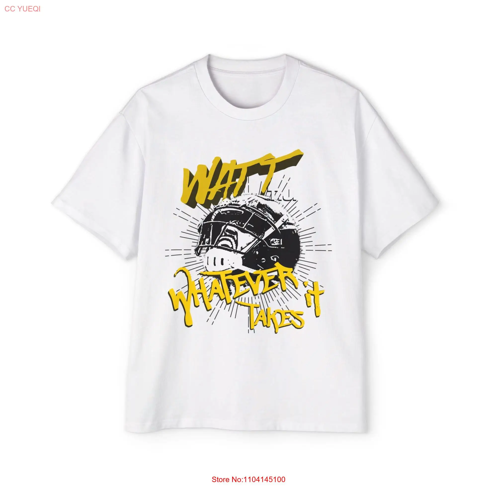 TJ Watt Oversized T Shirt long or short sleeves