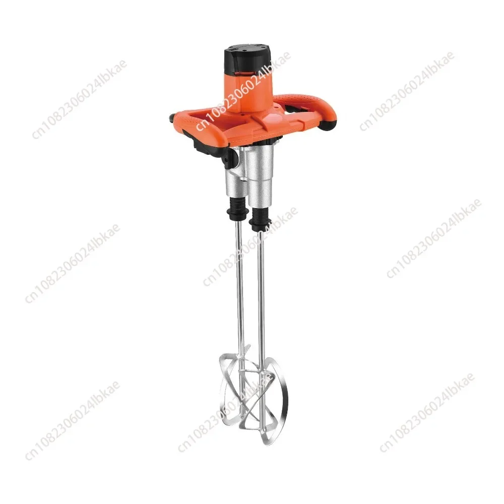 2 Paddle Cement Mixer Mortar Stirrer Concrete Paint Mortar Hand Mixer 6  Speeds Optional 1800W