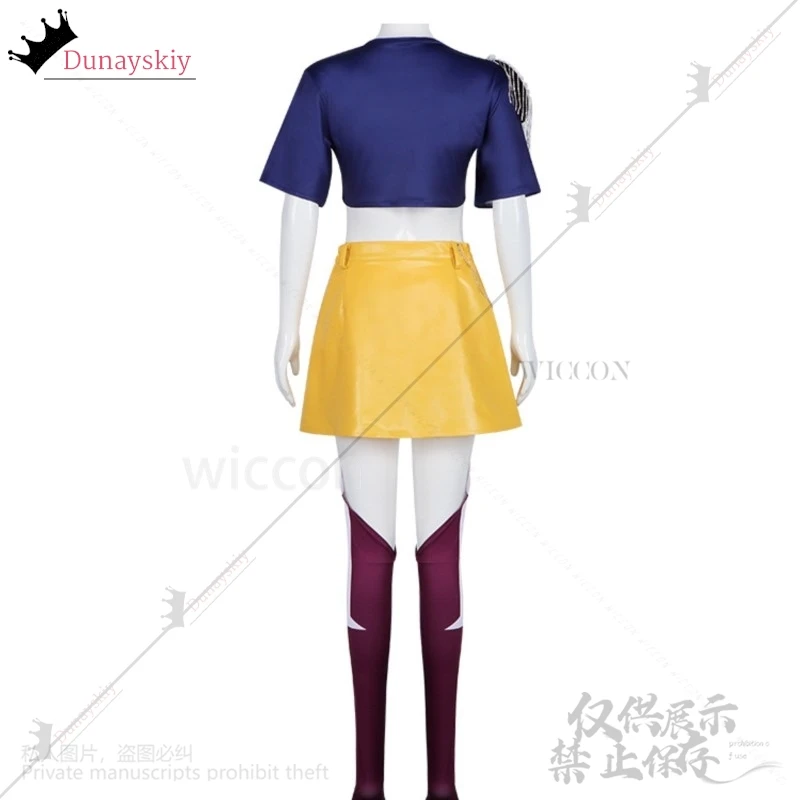 Film Anime Demon Kpop Girl Group Cosplay Mira Kostum Bernyanyi