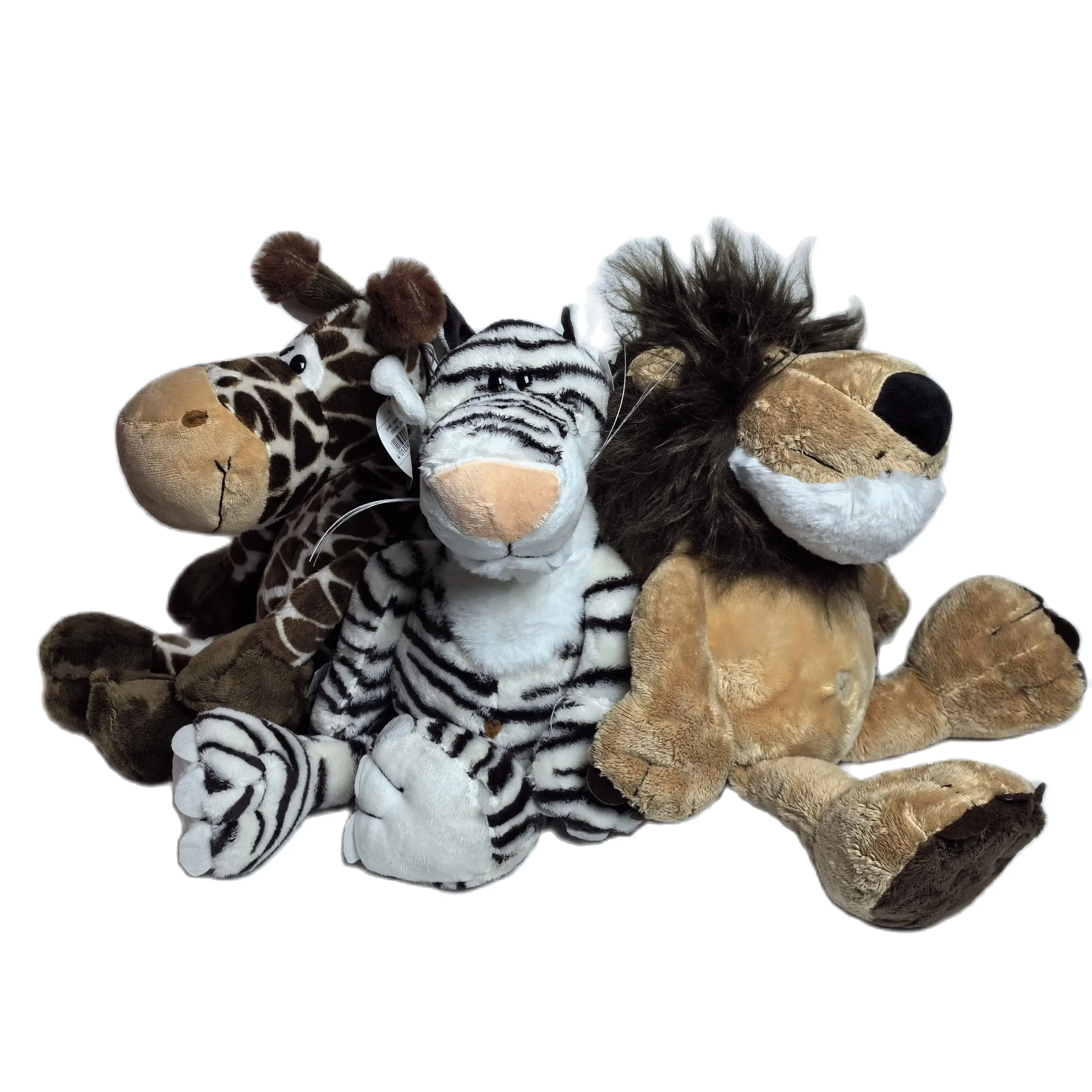 25-80cm Foreign Trade Jungle Animal Series Plush Toys Cartoon Version Gorilla Lion Tiger Giraffe Doll Doll Surprise Toys Gifts