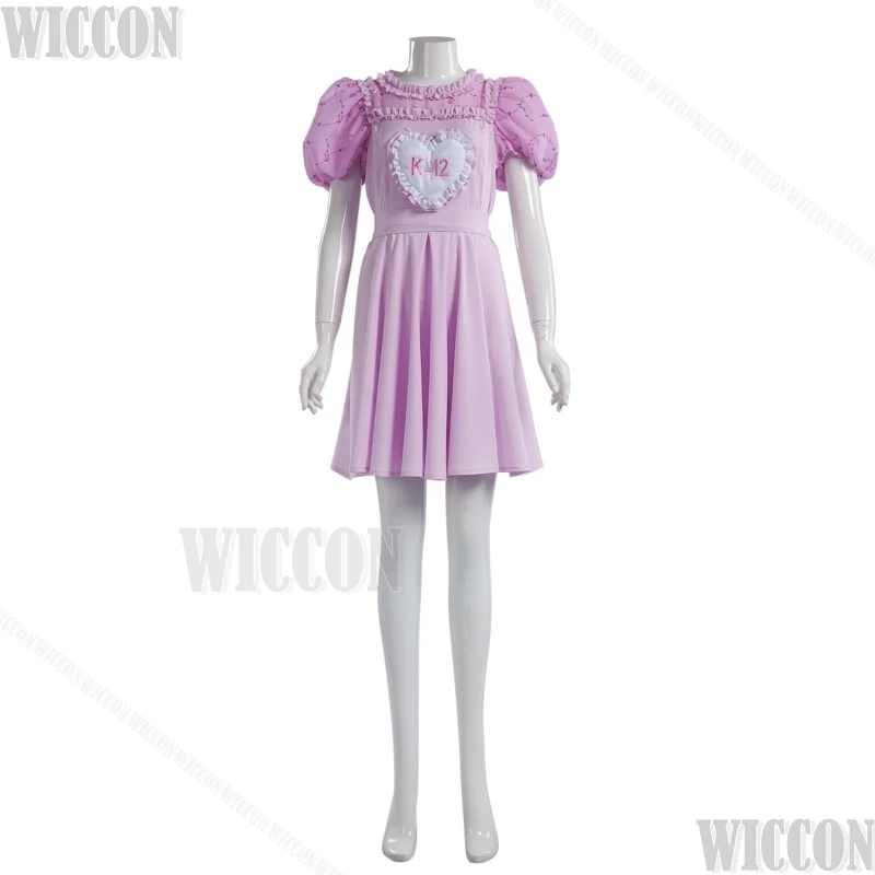 Women's K-12 Crybaby Angelita Cosplay K12 Uniform Pink Purple Dress Sweet Girl Melanie Martinez Halloween Costume Customized