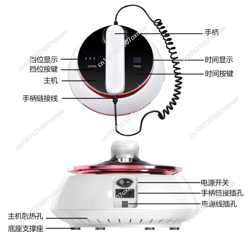 

New desktop beauty facial home three-head introducer temperature-sensitive photon skin rejuvenation massager