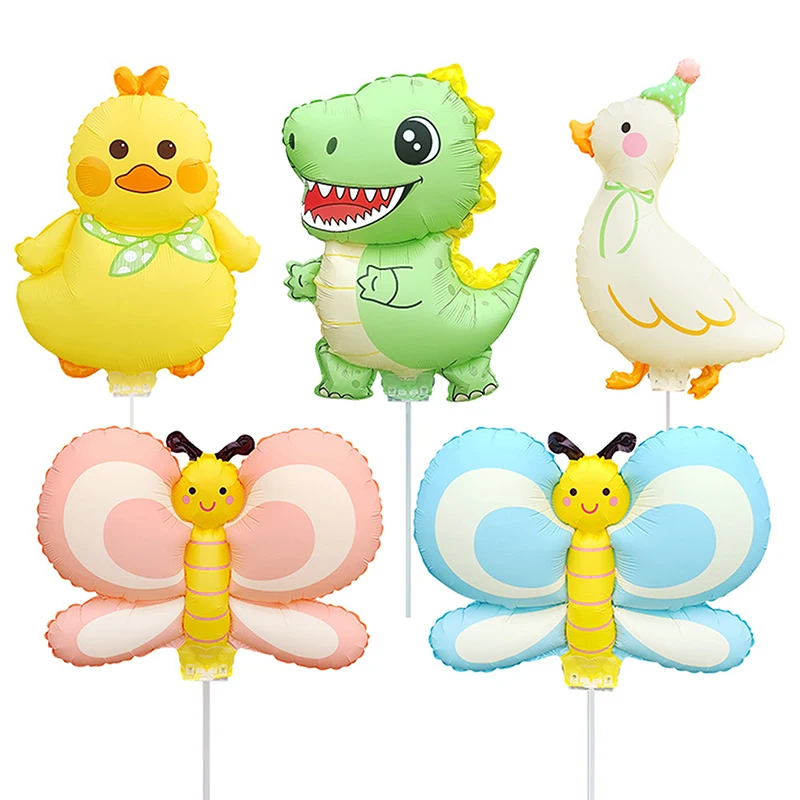 **2Pcs Matte Cute Party Hat Goose Balloon Foil Balloon For Birthday Party Anniversary Indoor And Outdoor Background Decorations