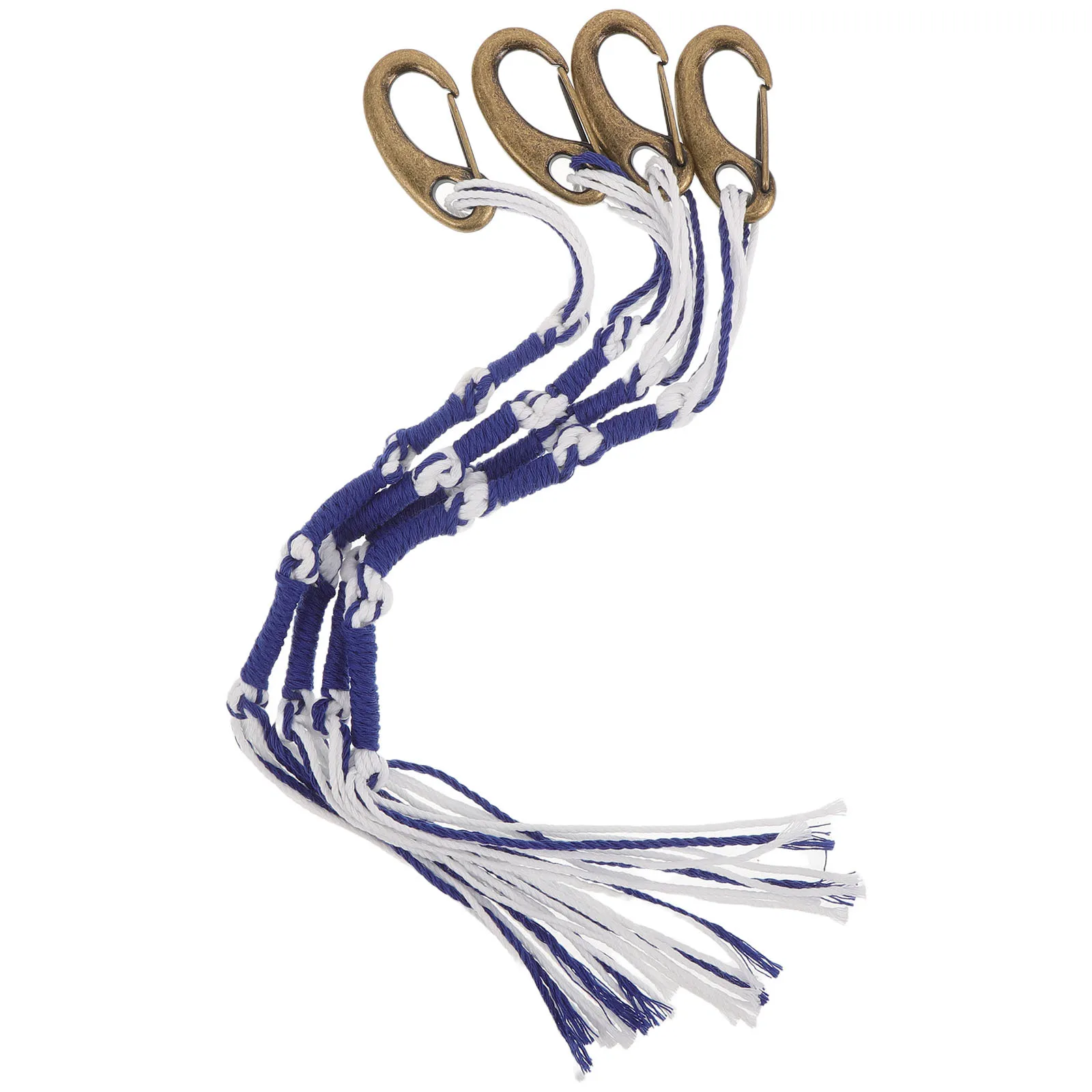 

4pcs Tzitzit Tassels For Prayer Shawl Blue White Long Thread Fringes Tallit Accessories Men Traditional