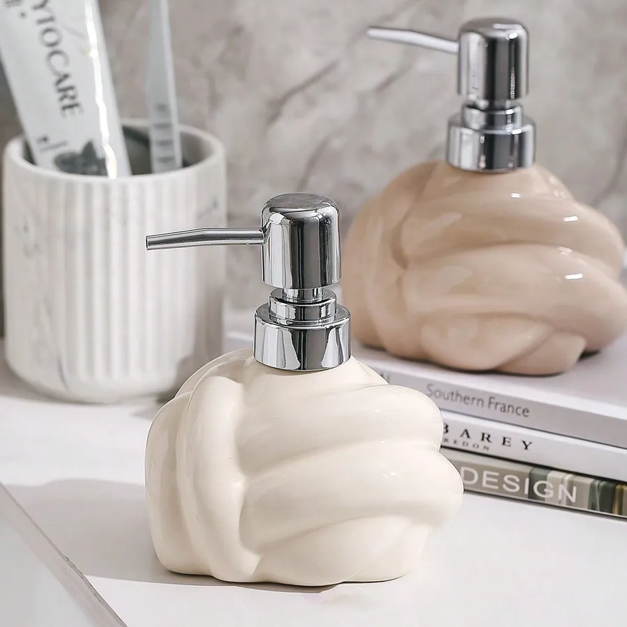 

Ceramic Knot Lotion Bottle Press-type Soap Dispenser Shampoo Shower Gel Hand Sanitizer Bottle Bathroom Accessories Home Decor