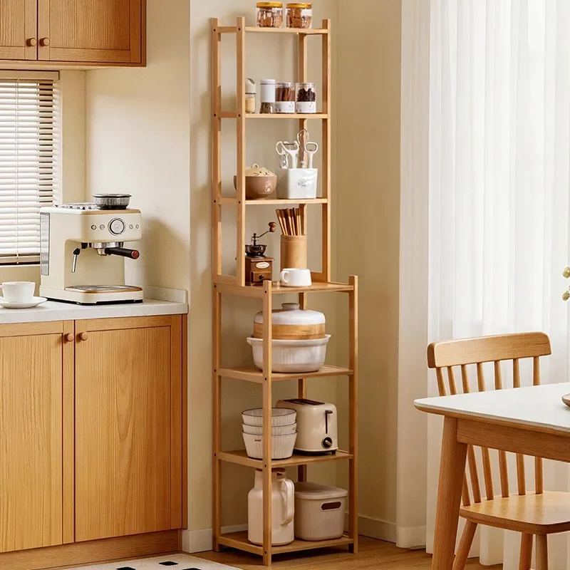 Nanzhu simple storage rack kitchen home living room bedroom multi-functional multi-layer locker floor finishing rack