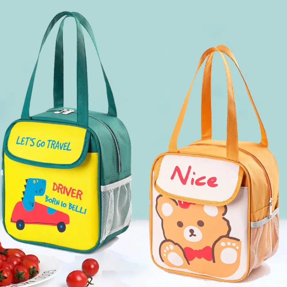 

Kid Gifts Portable Lunch Bag Insulated Waterproof Storage Bag Fashion Design Large Capacity Handy Bag Picnic