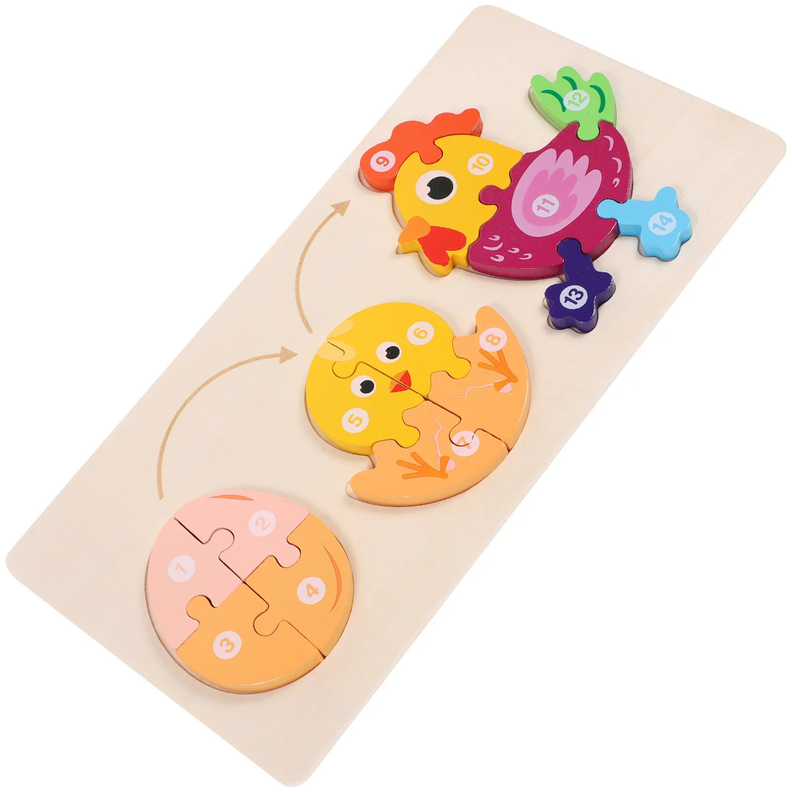 

Набор из 1 шт. развивающих деревянных пазлов-головоломок «Рост петуха» для раннего обучения и развития когнитивных способностей детей и малышей