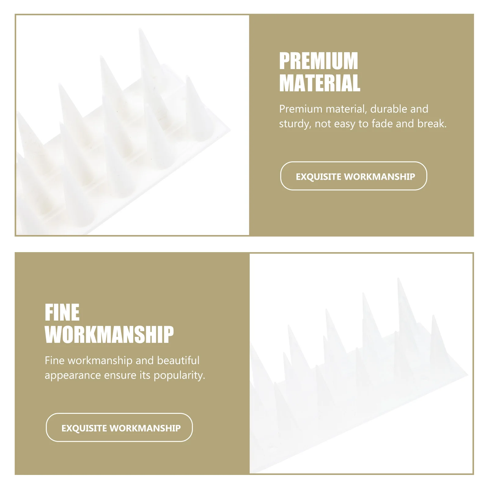 

7Pcs Plastic Bird Mat Anti-Cat Thorn Spike Mat Cat Deterrent Pads for Outdoor Garden Couch Tree Protection Cat Pad