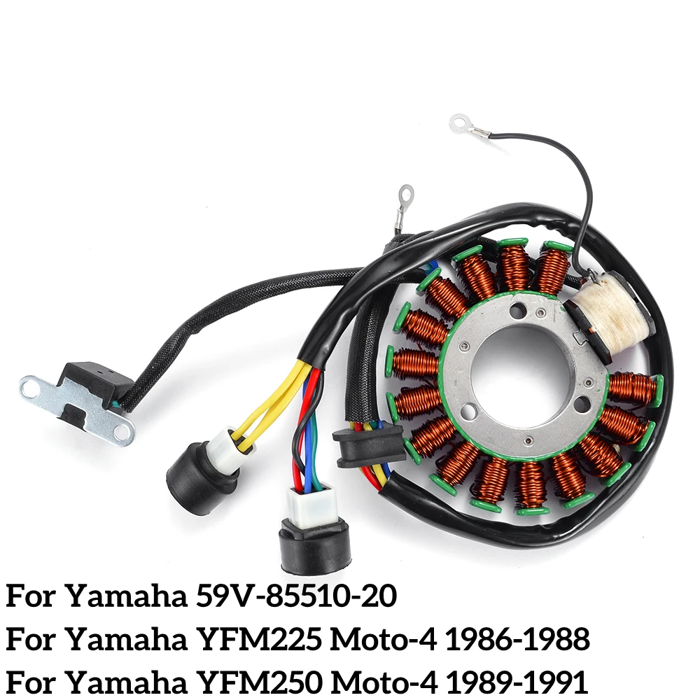 

Motorcycle Coil Ignition Stator Magneto For Yamaha YFM 250 225 YFM225 Moto-4 1986-1988 YFM250 Moto 4 1989-1991 59V-85510-20